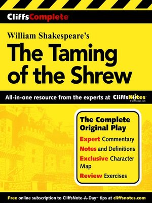 cover image of CliffsComplete<sup>TM</sup> The Taming of the Shrew